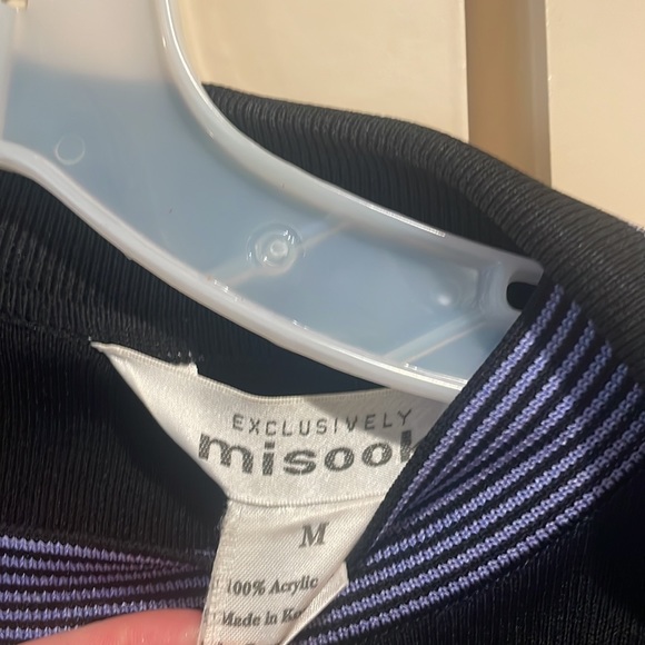 Misook jacket and shell set - black and periwinkle - Picture 2 of 4